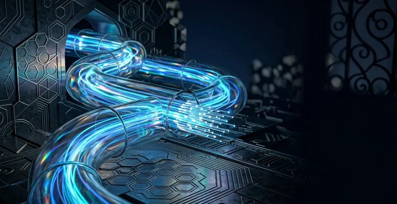 Concept visuel de sécurité réseau et protection des données numériques