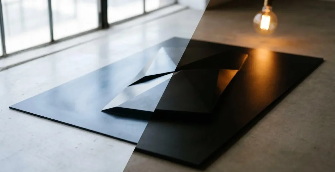 Contraste entre environnements lumineux et sombres illustrant les conditions d'usage optimales des technologies d'affichage