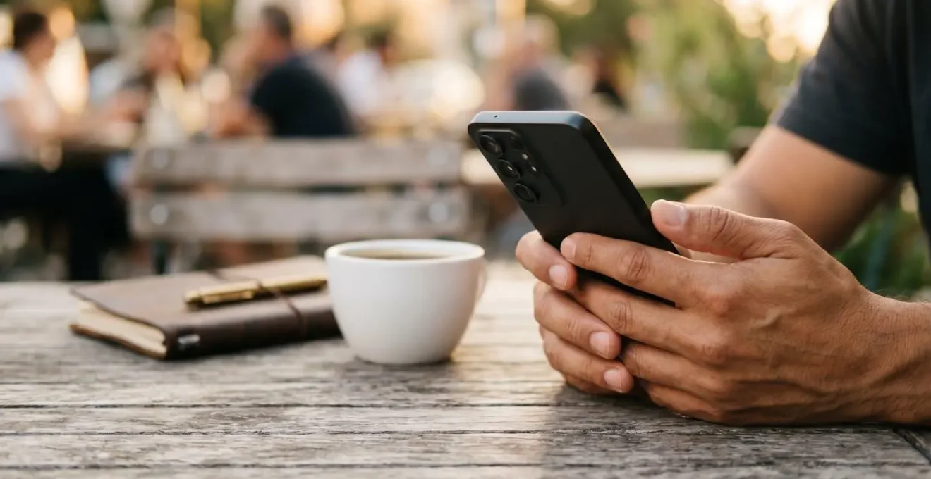 Création vidéo mobile avec smartphone en environnement naturel