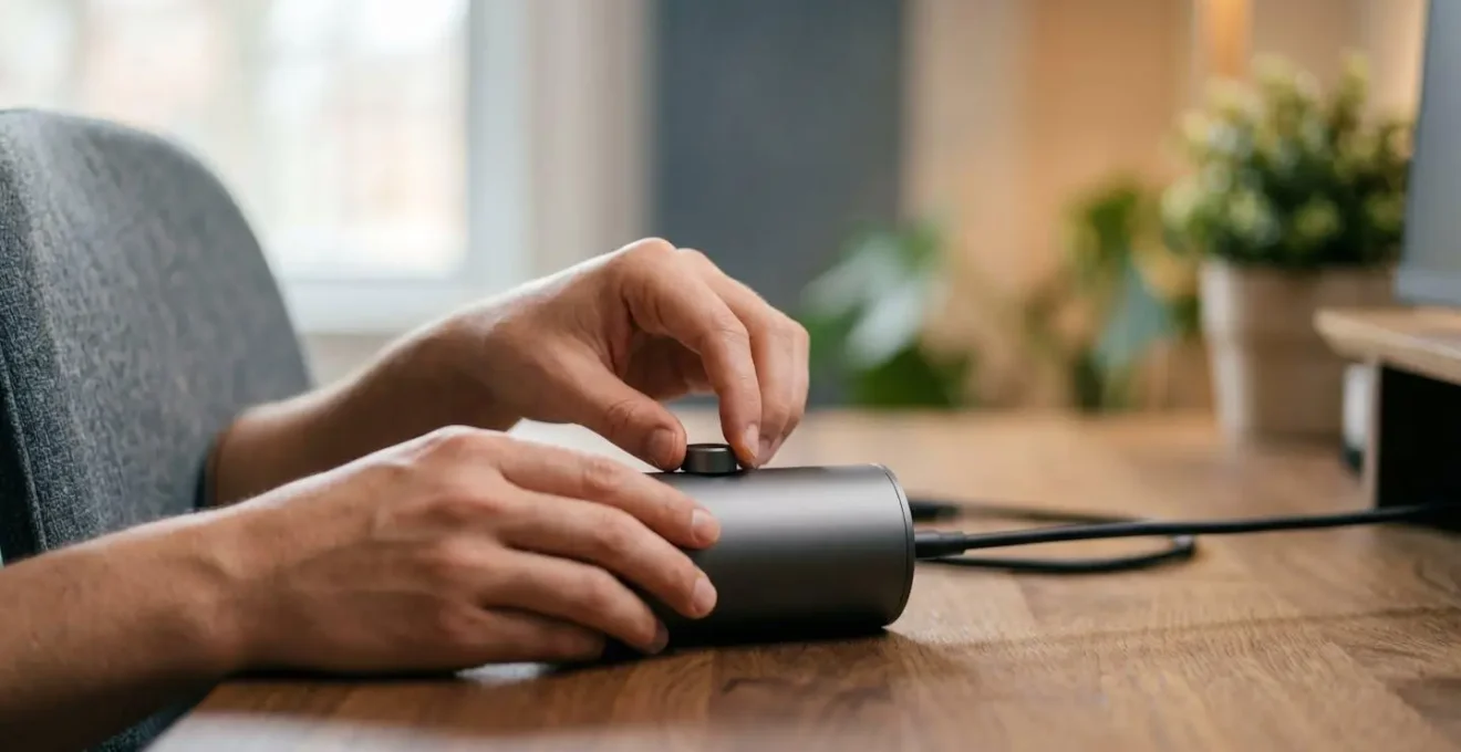 Installation audio professionnelle discrète pour télétravail sans encombrement visuel